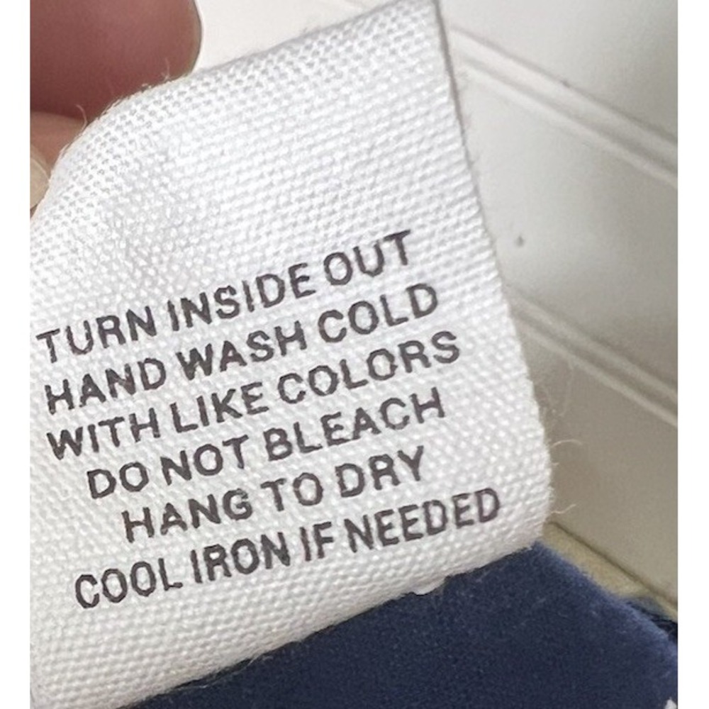 Mine Women's Small Sleeveless Navy Blue Top White Embroidery Aztec Western Boho - Picture 7 of 8